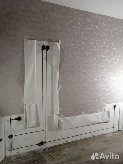 Электрик перенос розеток замена проводки штроблени