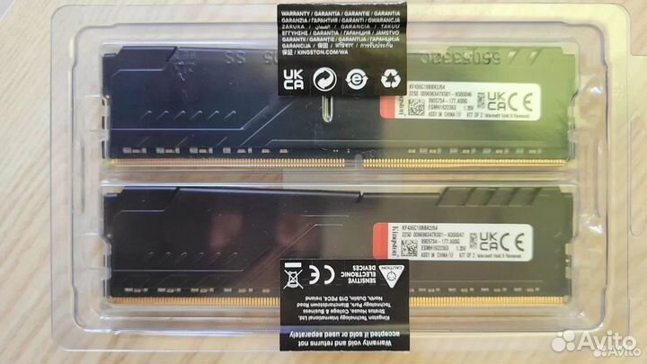 Kingston Fury DDR4 - 2x 32гб 3600Mz