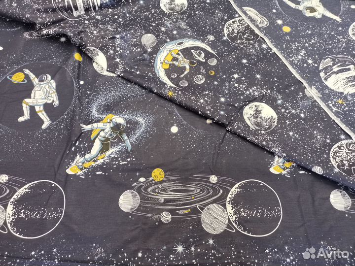 Детская ткань - лоскут бязь/поплин