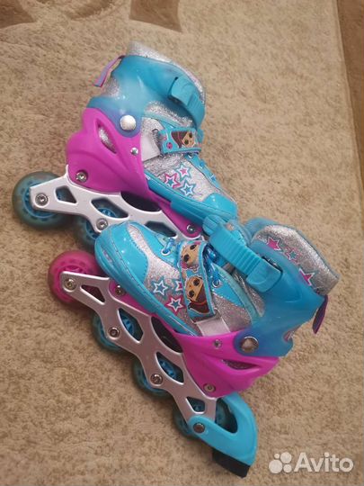Роликовые коньки детские раздвижные