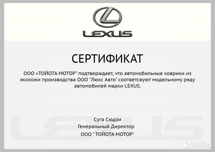 3D Коврики Lexus RX 350 Экокожа Салон Багажник