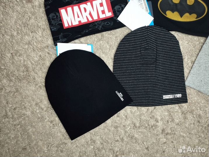 Шапки новые (хлопковые, двойные)