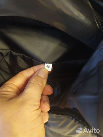 Пуховик зимний женский 46 экокожа