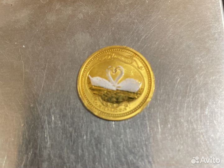 Золотая монета Елизавета 999.9