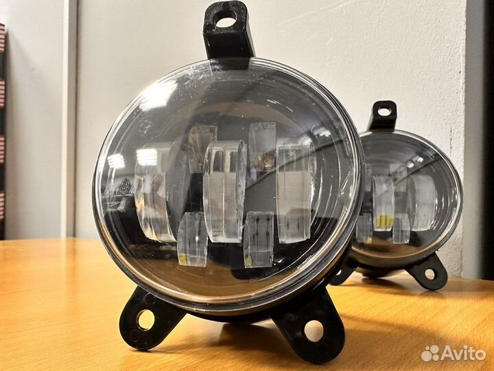 Светодиодные лед противотуманные фары на приору