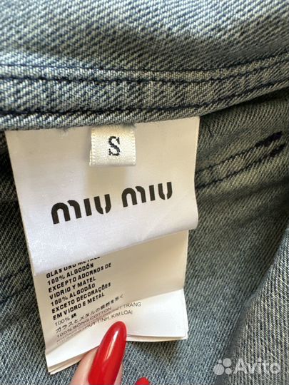 Джинсовое платье Miu Miu новое