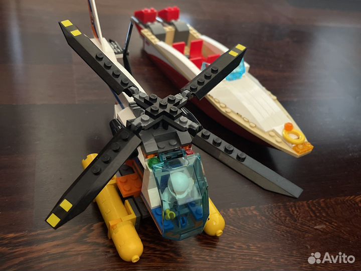 Катер вертоле lego, лего