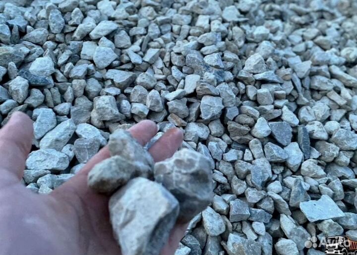Щебень, песок