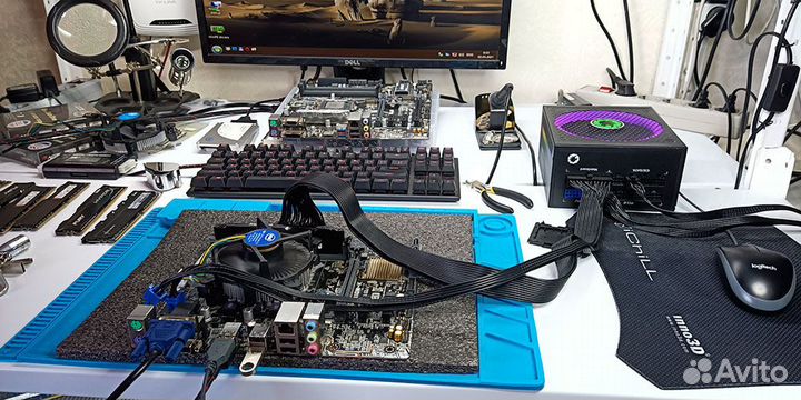 Комплект i5-7500. Asus H110M-K. DDR4 8Gb