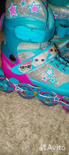 Роликовые коньки детские с защитой
