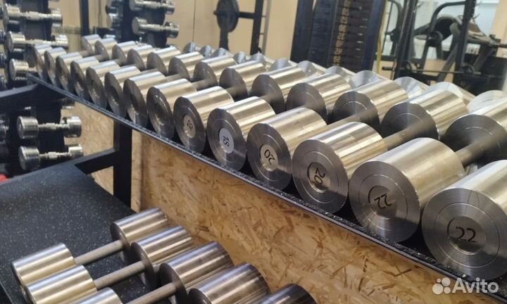 Гантельный ряд, гантели 132кг. В наличии и др.вес