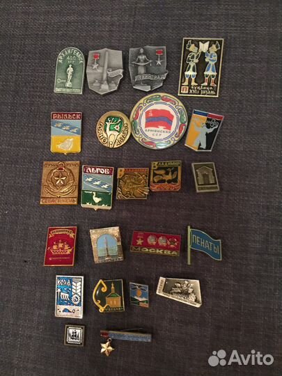 Значки СССР города
