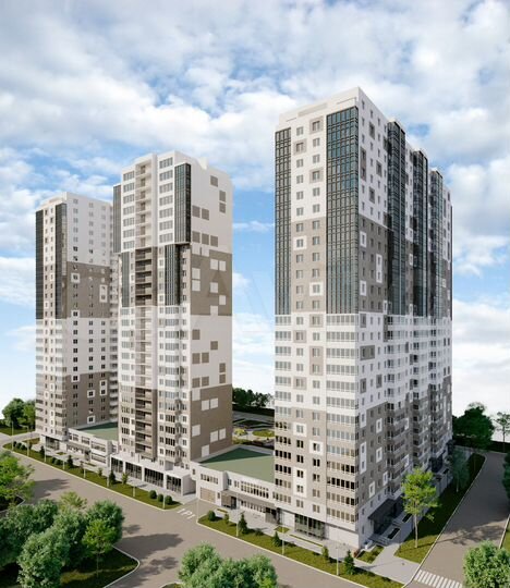 1-к. квартира, 51,2 м², 2/27 эт.
