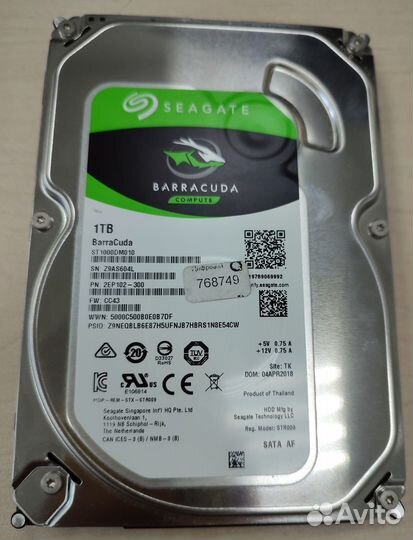 Жесткий диск 1тб 3.5