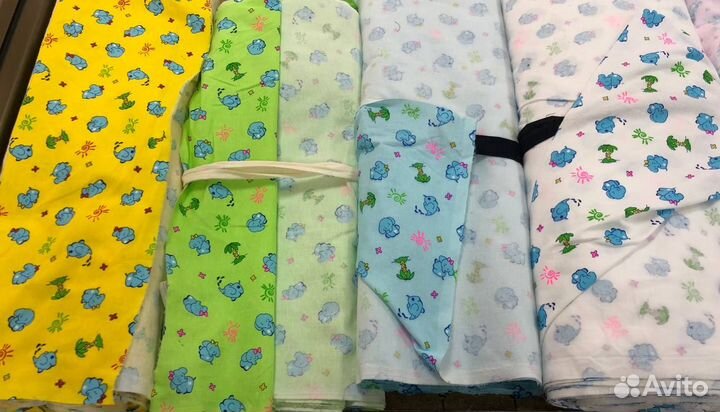 Ткань фланель теплая детская Авито доставка