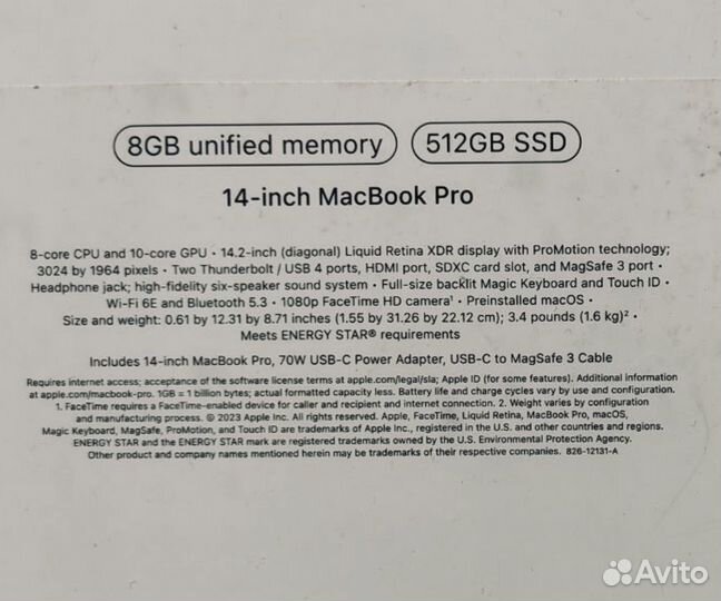 Apple macbook pro 14 m3