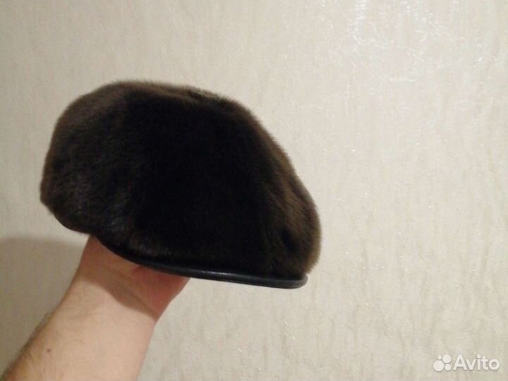 Меховая мужская кепка из нерпы