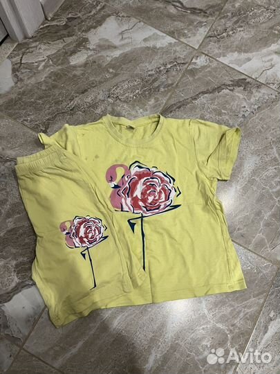 Вещи пакетом на девочку рост 128/134