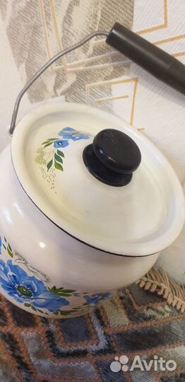 Бидон и блюдо эмалированные СССР новый набор