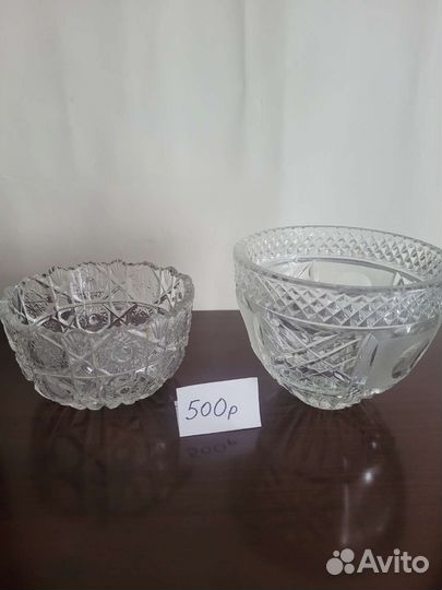 Ваза хрустальная