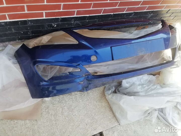 Бампер передний хундай солярис 2016 г б/у