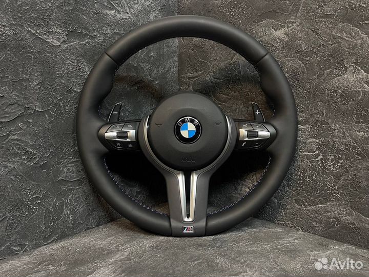 Рули BMW F серии. Строчка, подогрев, карбон Арт В146947347