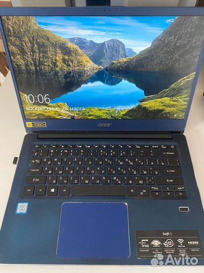 Ультрабук acer swift 3
