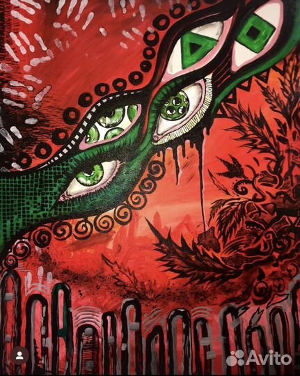 Интерьерная картина. Акрил, холст, 80*100