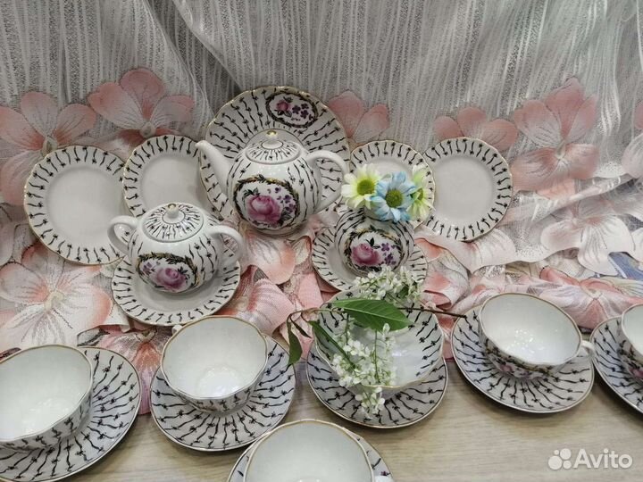 Чайный сервиз 22 предмета. лфз 