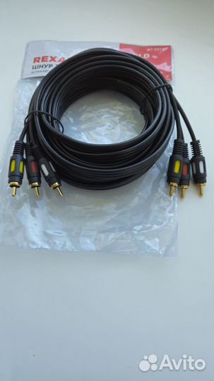 Кабель-тюльпан Rexant 3 RCA-3 RCA