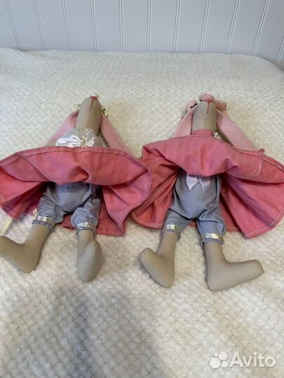 Игрушка ручной работы Зайка