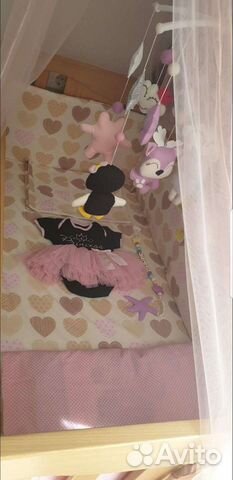 Бортики в детскую кроватку (комплект для девочки