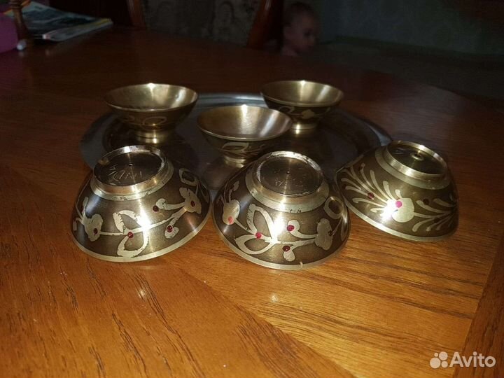 Кофейные чашки ссср,мельихор.2пары -3т 500р