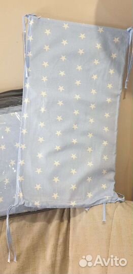 Плоские бортики в кроватку