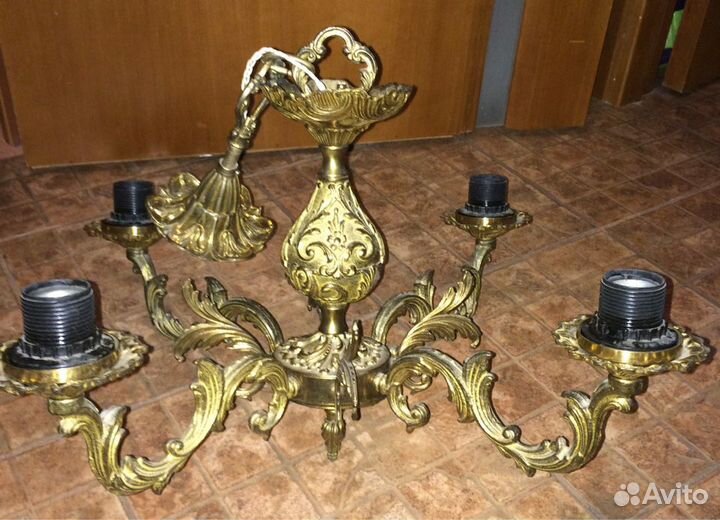 Люстра Бронза винтаж