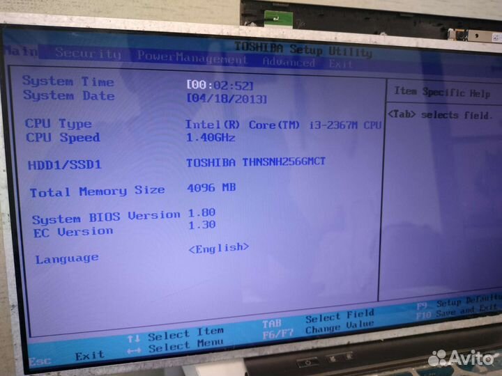 Материнская плата Toshiba z830 z835