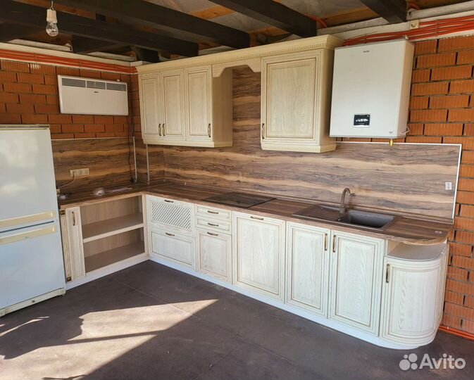 Кухня в беседку из ясеня