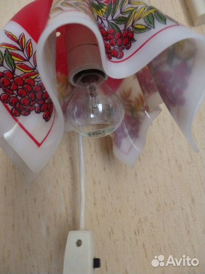 Светильник настенный бра. Б/У. Стекло