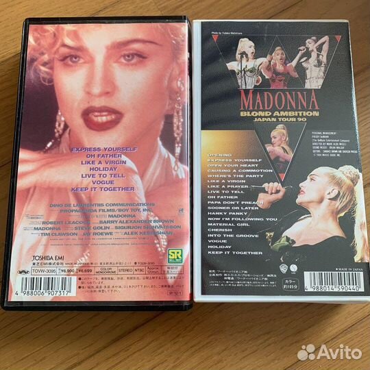Madonna VHS Мадонна видеокассета