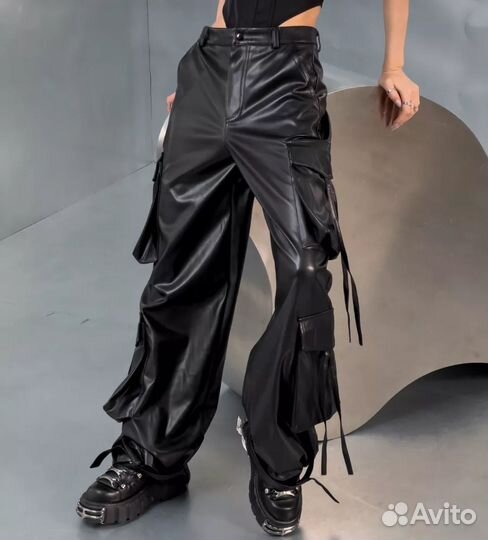 Брюки кожаные feelz