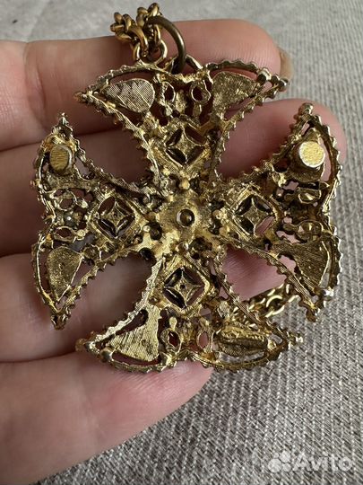 Винтажный кулон Dorene на цепочке 75 см США