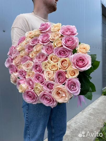 Букет роз с доставкой 51 шт