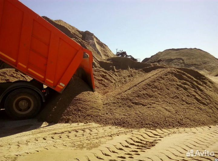 Песок строительный, грунт с доставкой от производителя