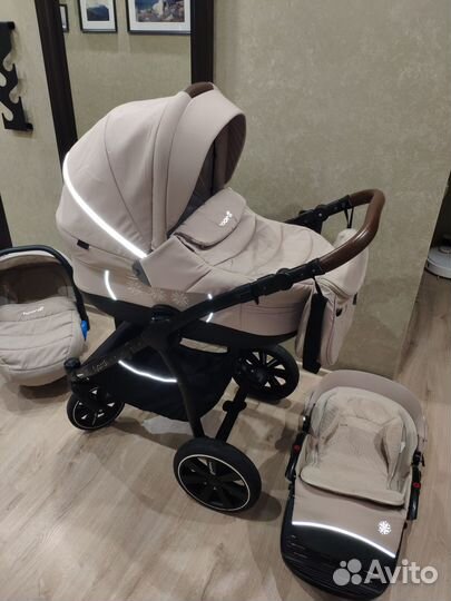 Коляска 3 в 1 Noordi Fjordi Sport, simply taupe