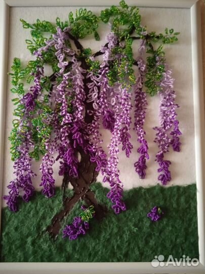 Картины из атласных лент