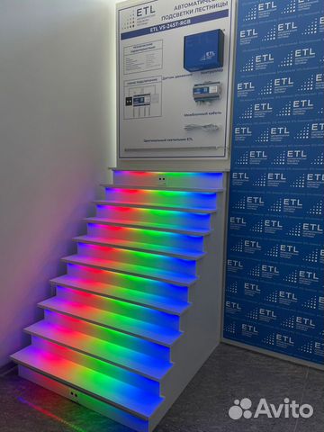 Подсветка лестницы с датчиками движения