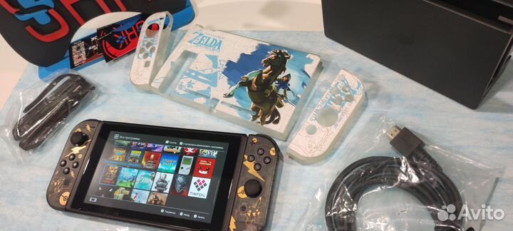 Nintendo Switch 2Rev. Шитый, 290гб. Море игр