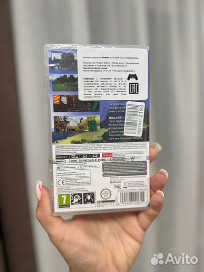 Игра Minecraft для Nintendo Switch на картридже
