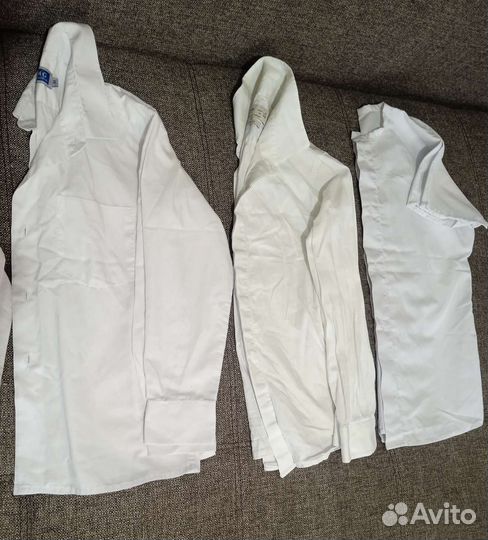 Рубашки белые рост от 110 до 128