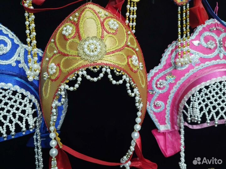 Кокошник для снегурочки прокат